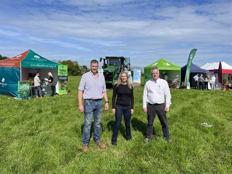 Prof Shuckburgh at an agricultural meeting for University Farm