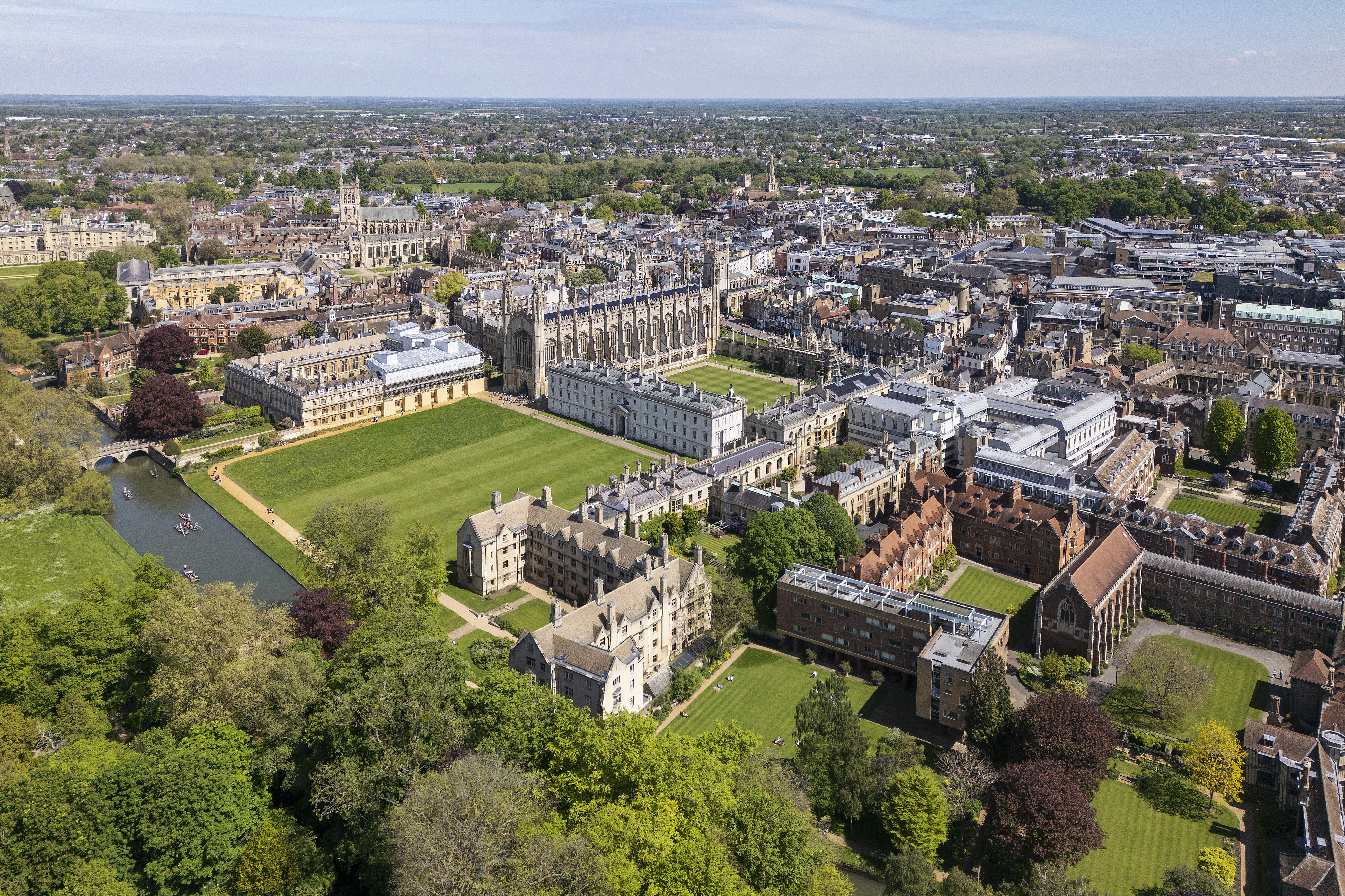 Arial photo of Cambridge University. Photo by Getty Images