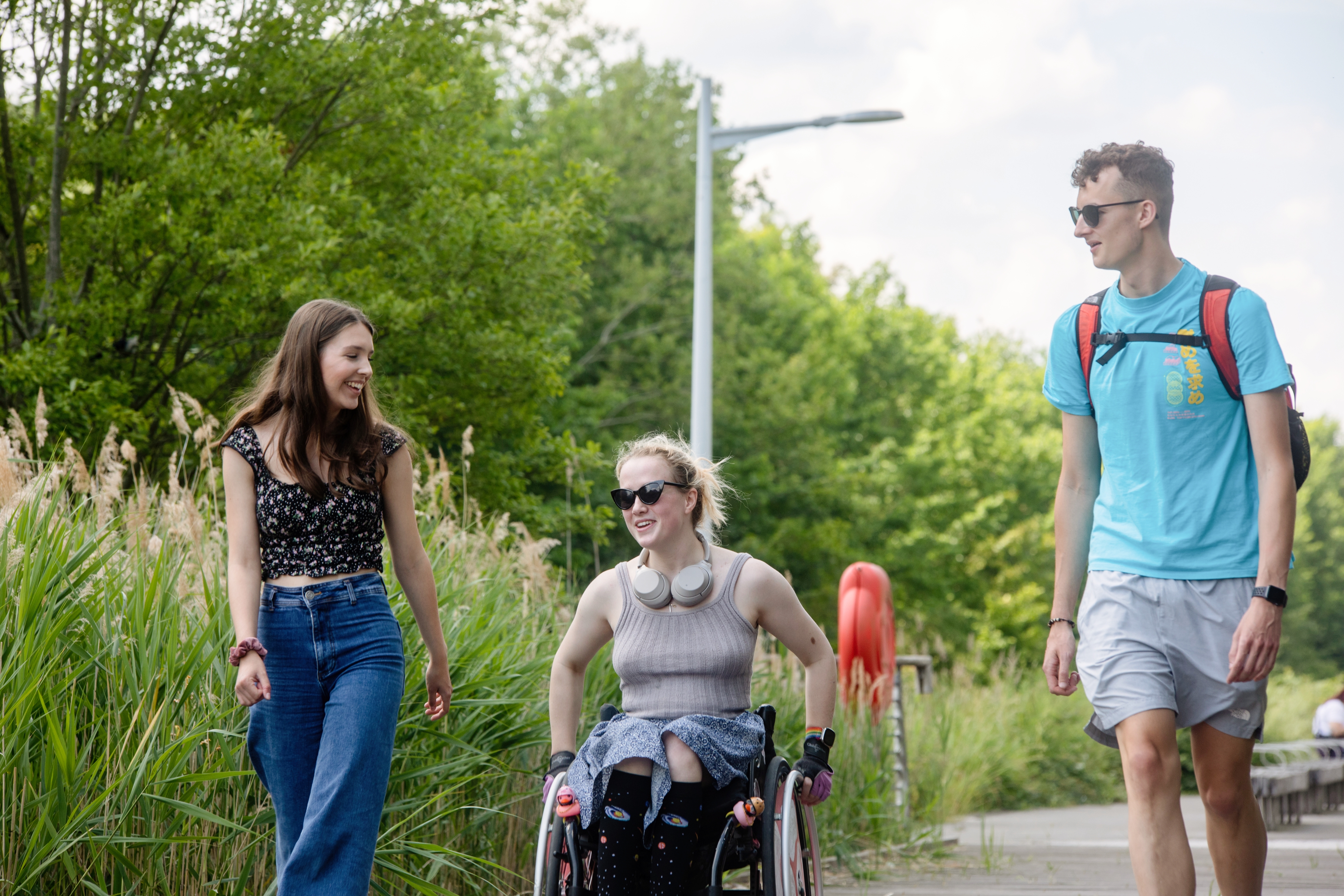 Students at West Cambridge. Photo credit: University of Cambridge