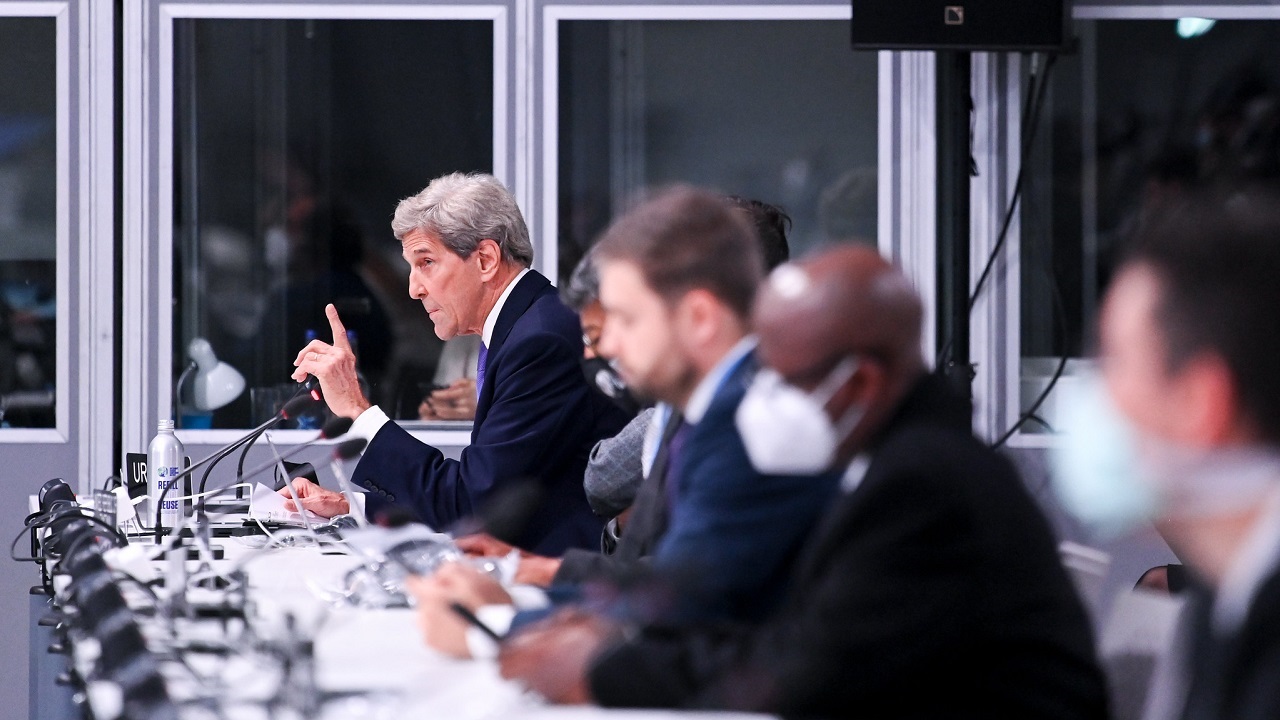 John Kerry, United States Special Presidential Envoy for Climate, speaks at the Presidency Event