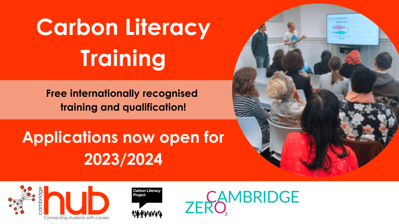 Applications for carbon literacy training now open
