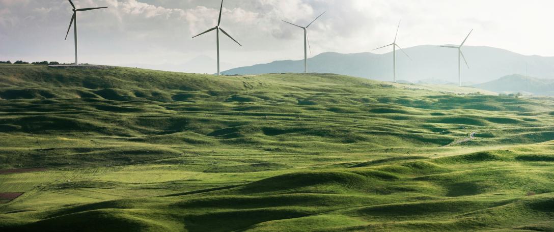 Photo of windfarm. Photo by Appolinary Kalashnikova on Unsplash
