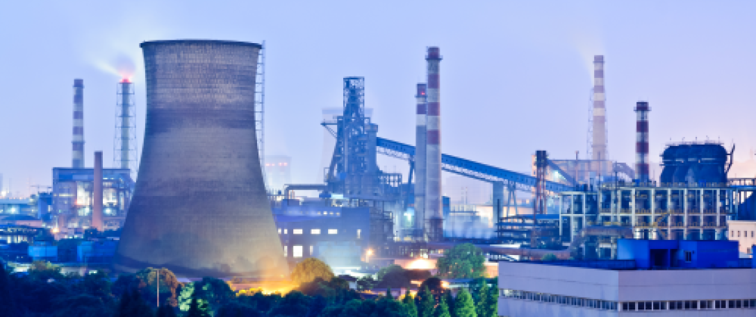 Photo of an energy plant. Credit: Getty Images