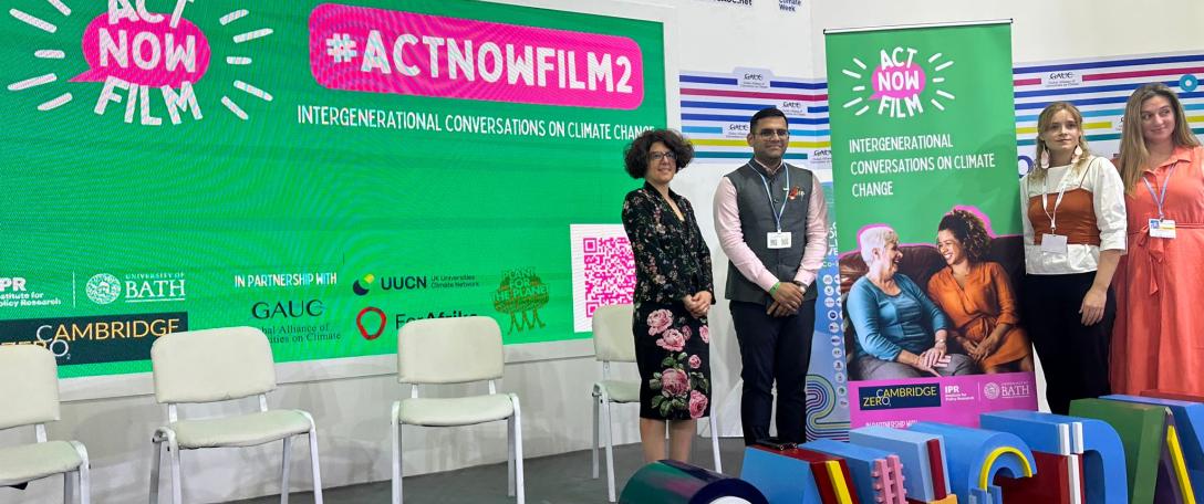 COP27 Day 3 Round-up: ActNowFilm2 - Intergenerational Conversations on Climate Change