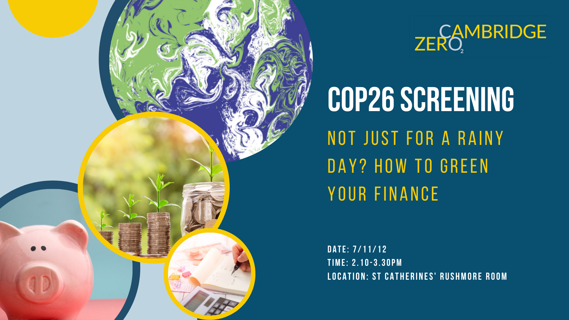 COP26 Screening: not just for a rainy day ? How to green your finance
