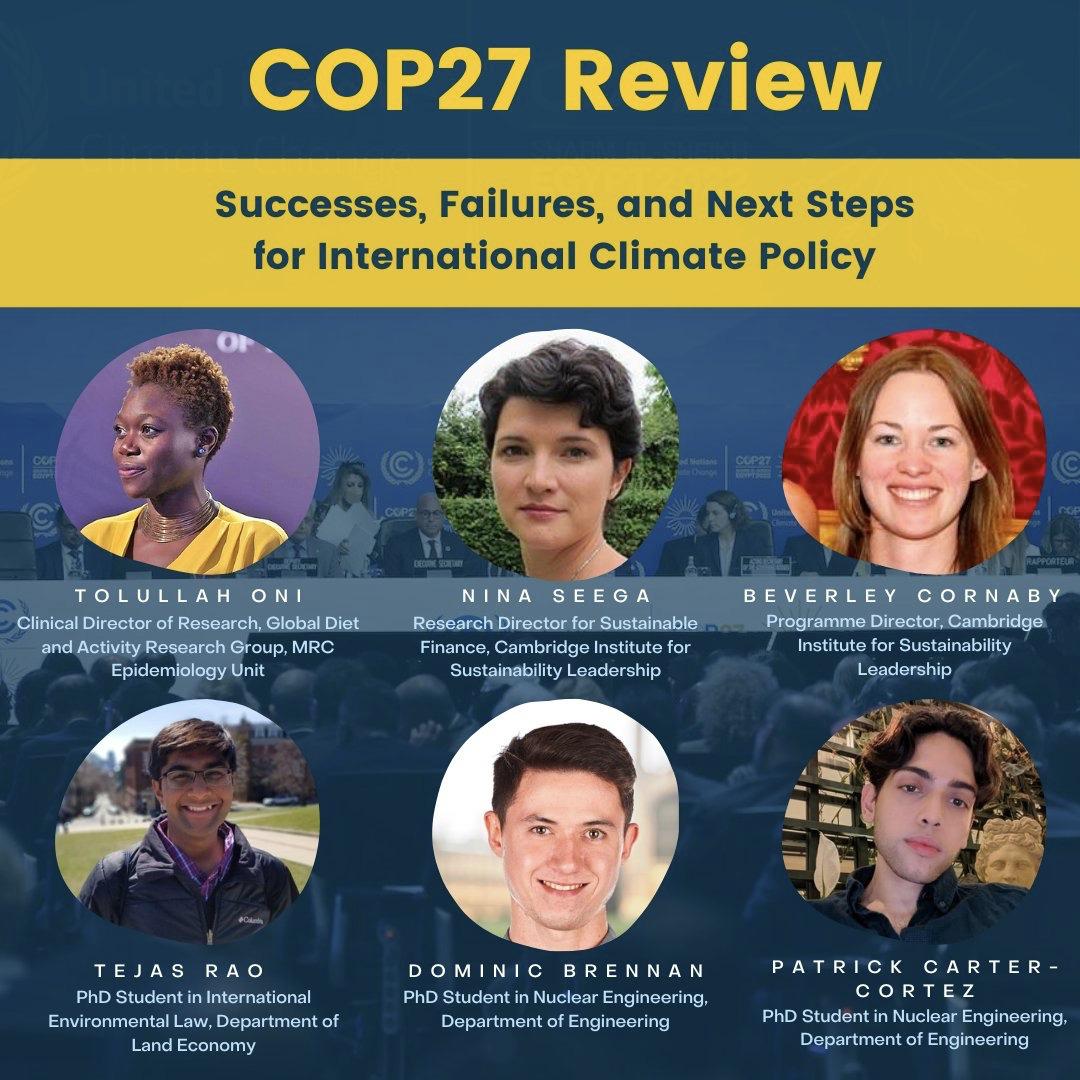 COP27 Review at Cambridge