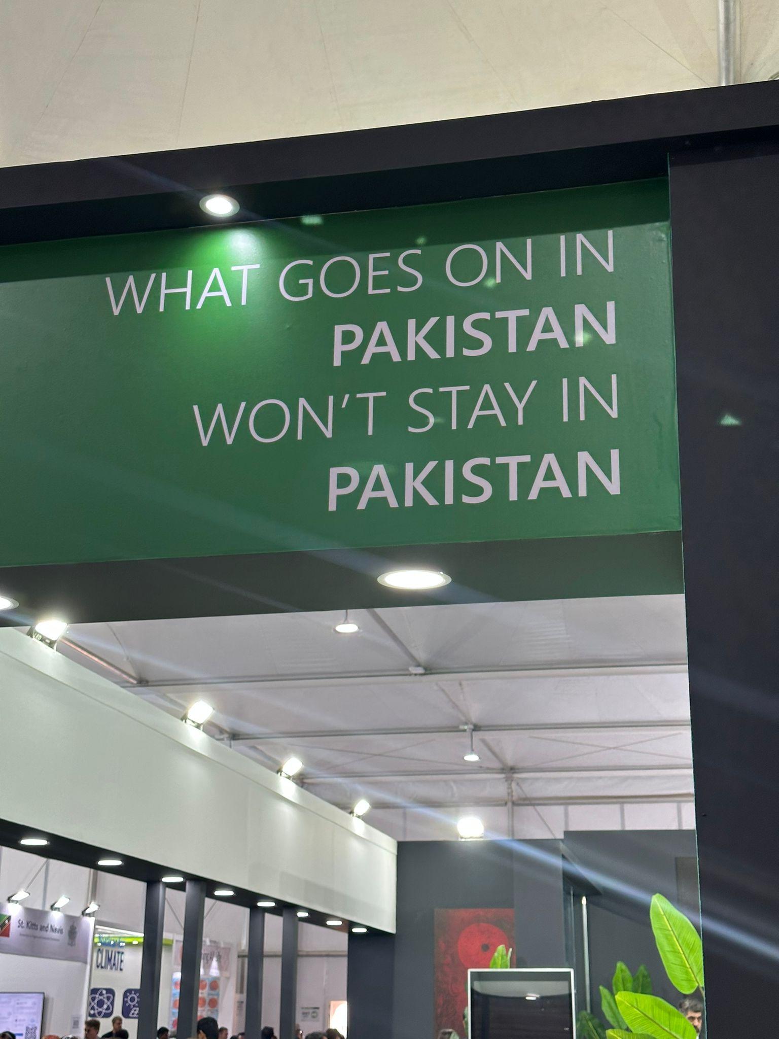 Powerful messaging at the Pakistan pavilion