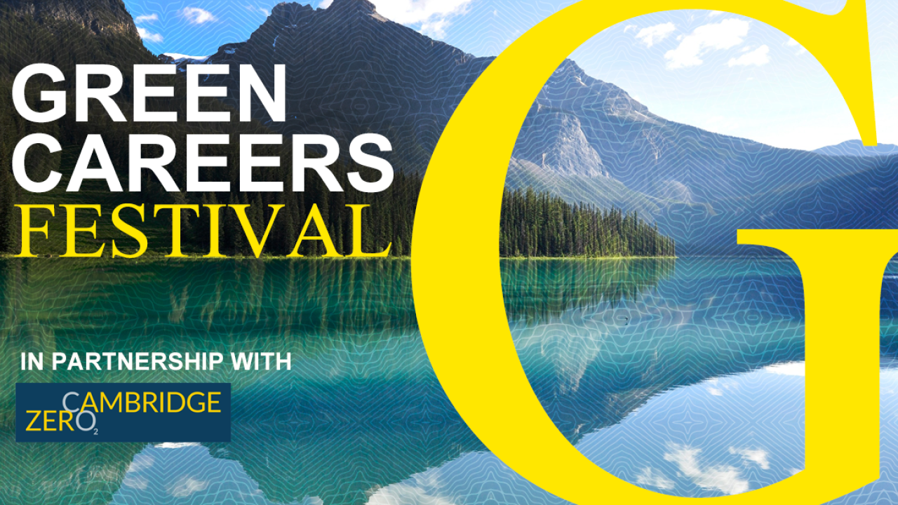 Green careers festival banner