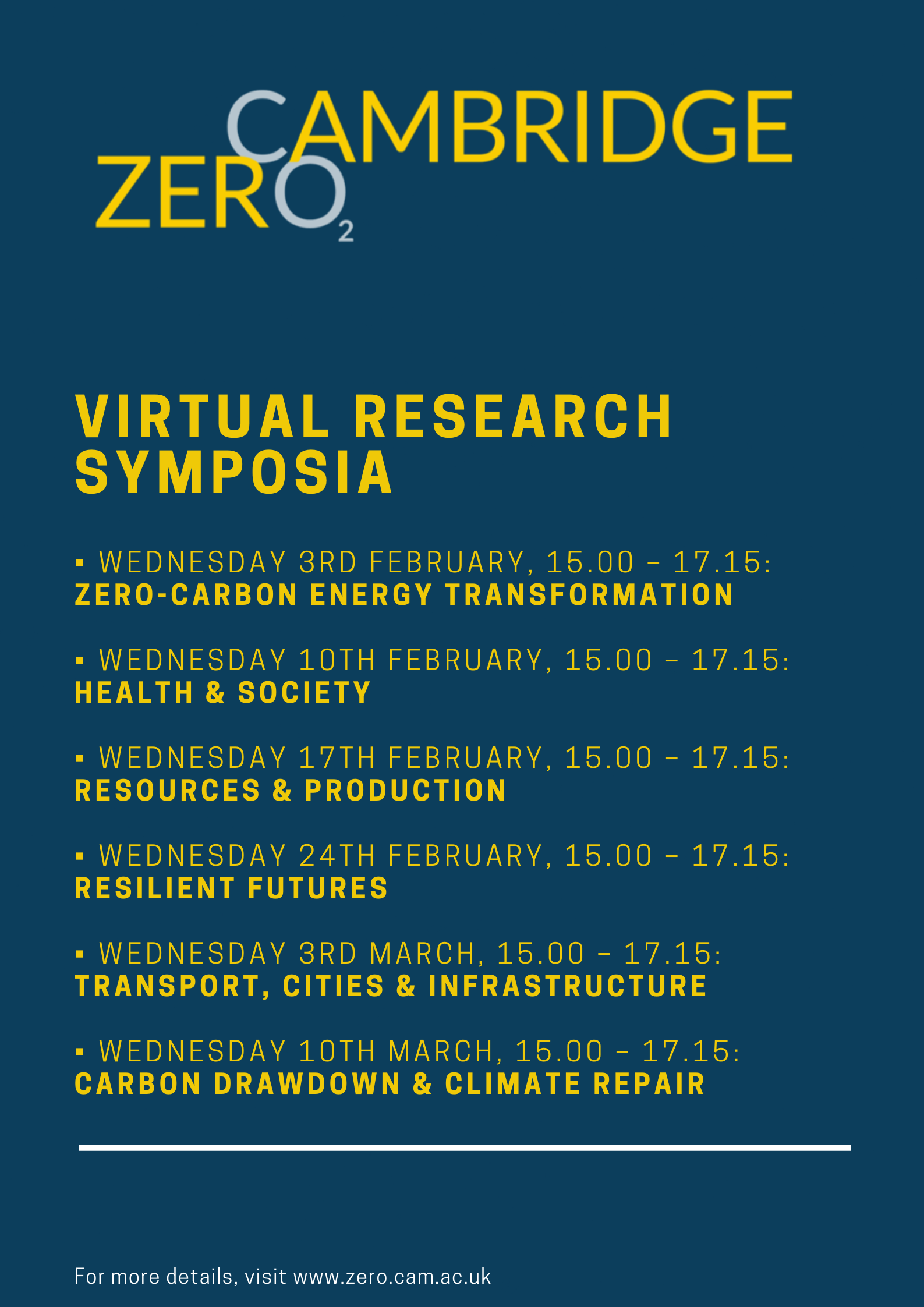 Research Symposia Lent 2021