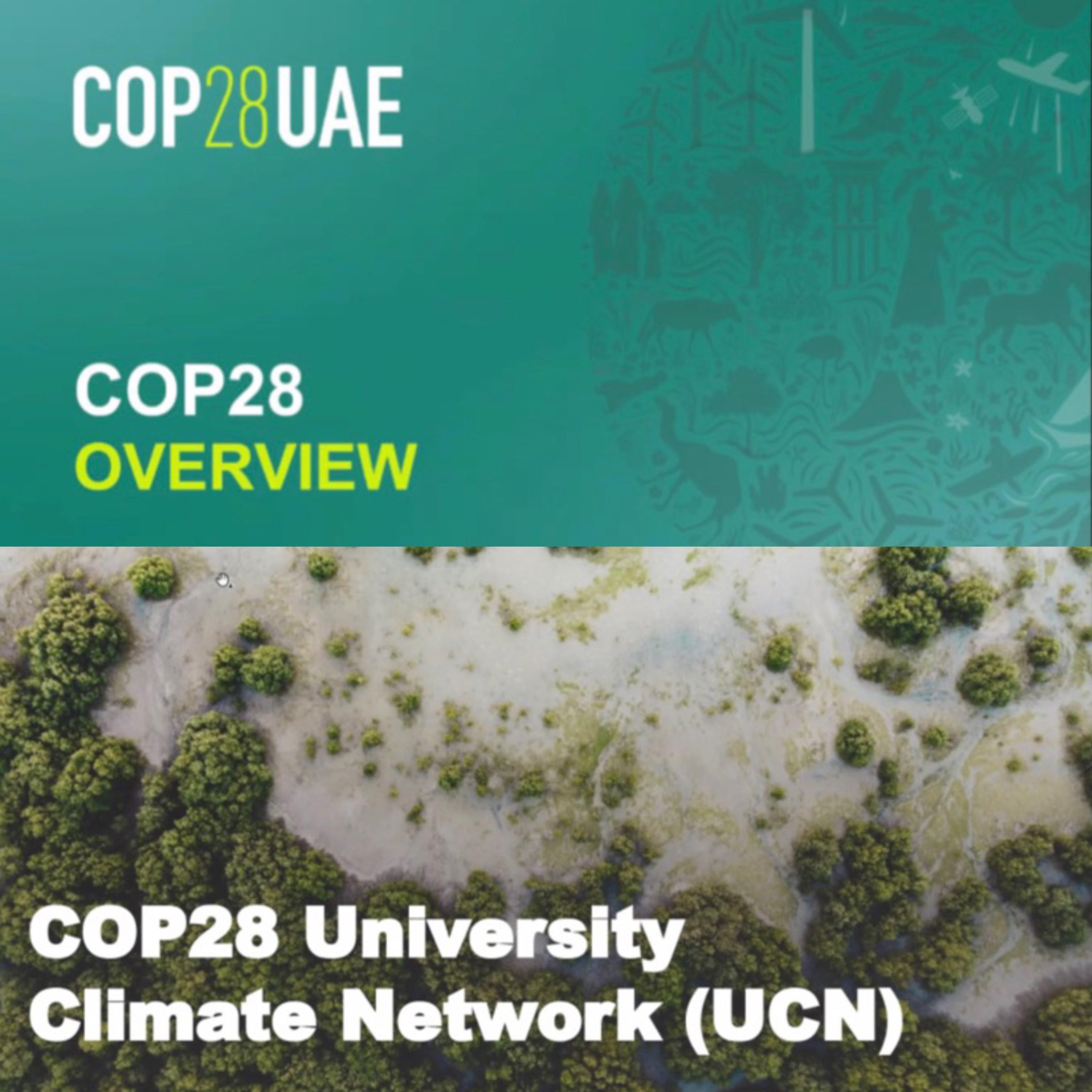 COP28 University Climate Network slide