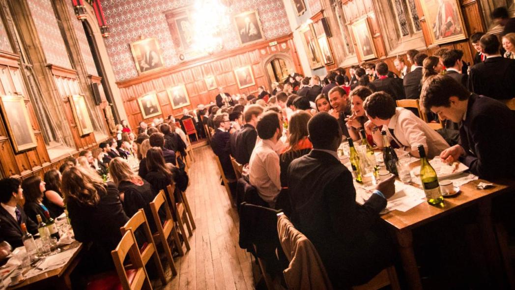 Photo of Cambridge college dinner