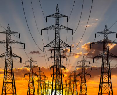 Photo of pylons. Credit: Getty images