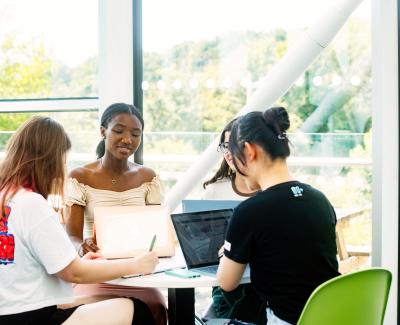 Students at West Cafe. Photo Credit: University of Cambridge
