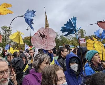 Student Maryam Grassley at COP26’s People’s Summit 