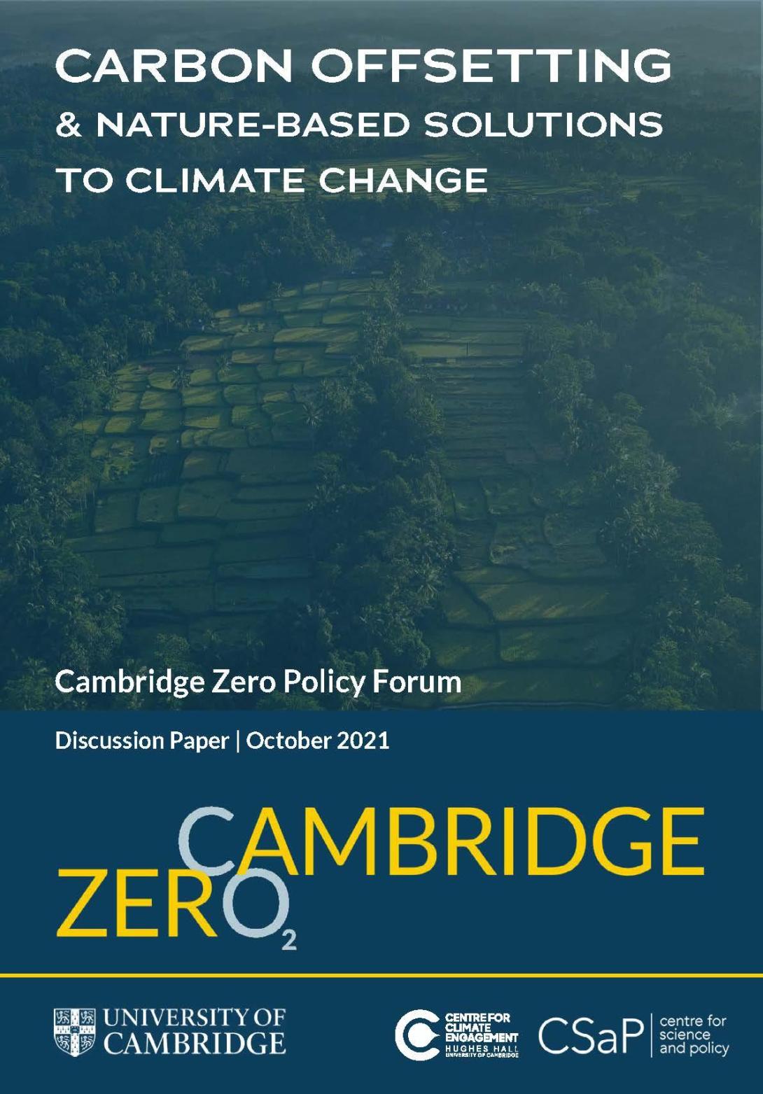 Cambridge Zero Policy Forum
